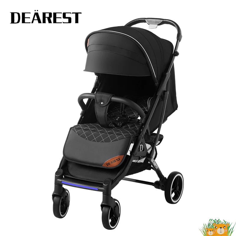 German brand high-end baby stroller 1-5 years old portable travel stroller one-click folding newborn stroller