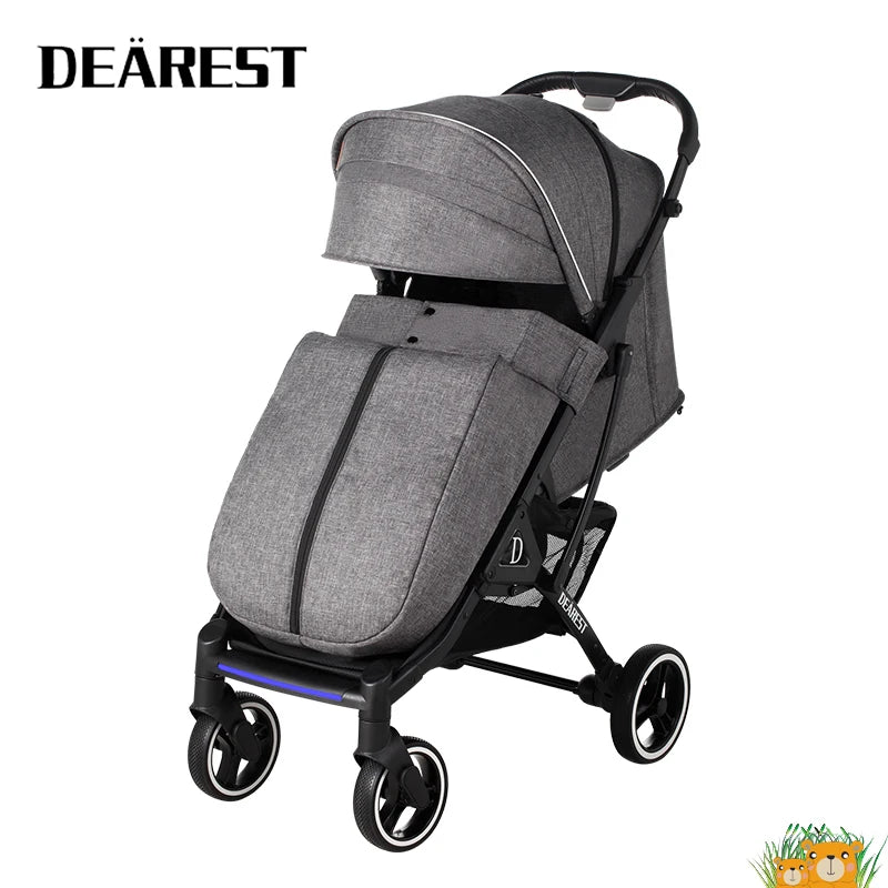 German brand high-end baby stroller 1-5 years old portable travel stroller one-click folding newborn stroller