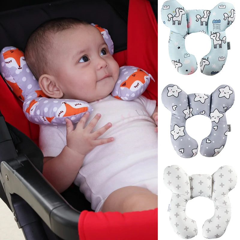 Baby Pillow Protective Travel Car Seat Head Neck Support Pillows Newborn Children U Shape Headrest Toddler Cushion 0-3 Years