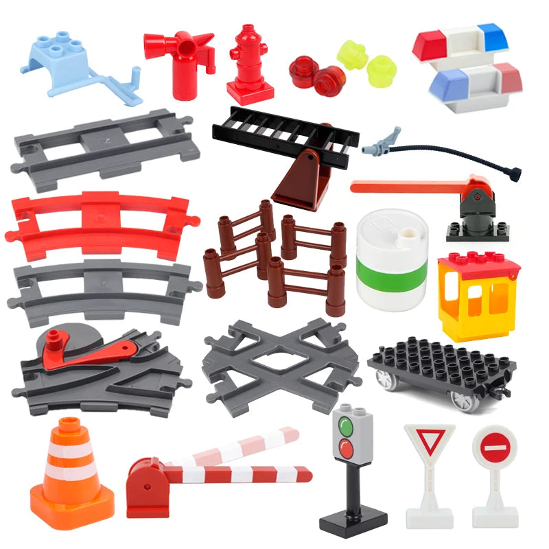 Big Particles Building Blocks City Construct Road Street Base Plates Sets Diy Bricks Accessories Educational Toys For Children