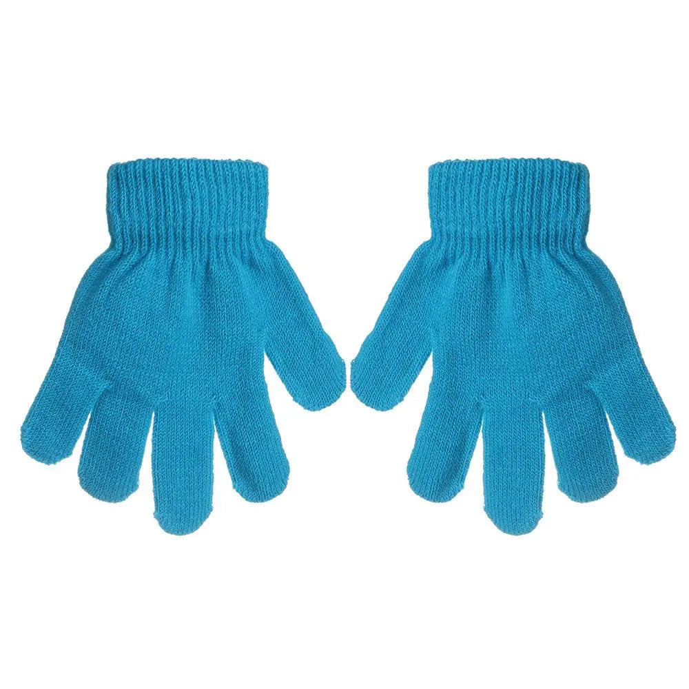 1 Pair Glove Children Magic Glove Girl Boy Kid Stretchy Knitted Winter Warm Full Finger Gloves Children's Figure Skating Gloves