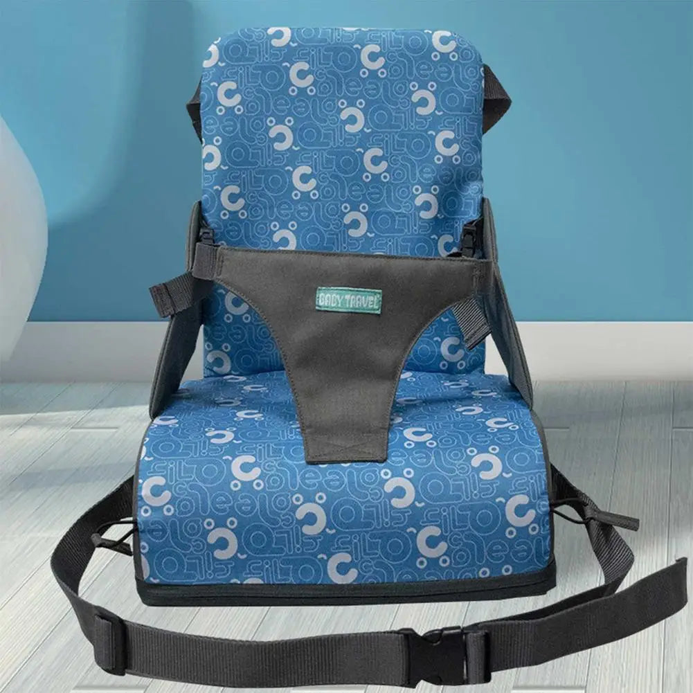 High Quality Fashion Baby Portable Booster Dinner Chair Oxford Water Proof Fabric Baby Chair Seat Safety Belt Feeding High Chair