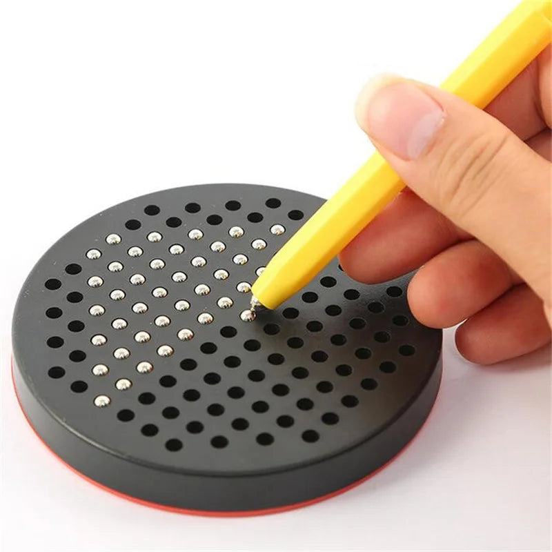 Magnetic Ball Drawing Board With Pen Kids Learning Drawing Sketch Pad Tablet Educational Toys For Children Adult Notebook Gift