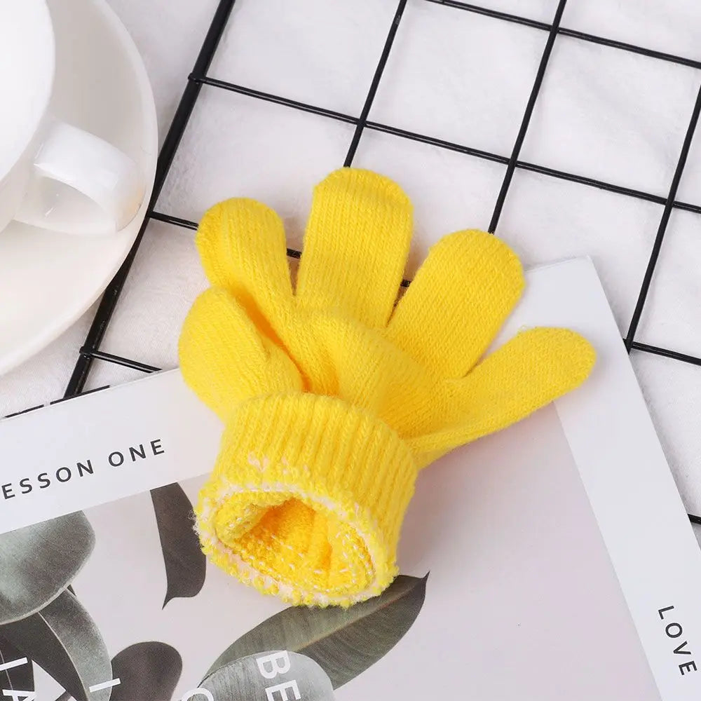 1 Pair Glove Children Magic Glove Girl Boy Kid Stretchy Knitted Winter Warm Full Finger Gloves Children's Figure Skating Gloves