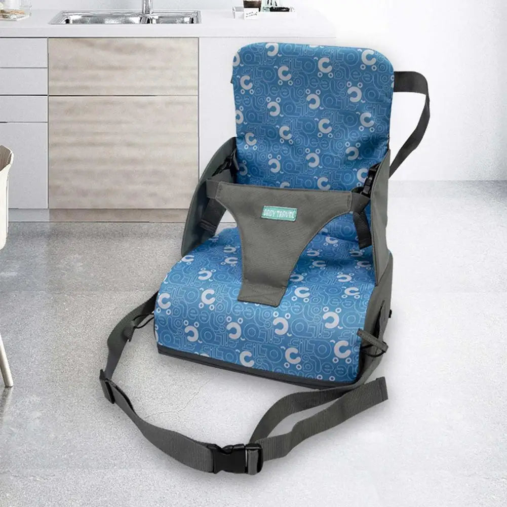 High Quality Fashion Baby Portable Booster Dinner Chair Oxford Water Proof Fabric Baby Chair Seat Safety Belt Feeding High Chair