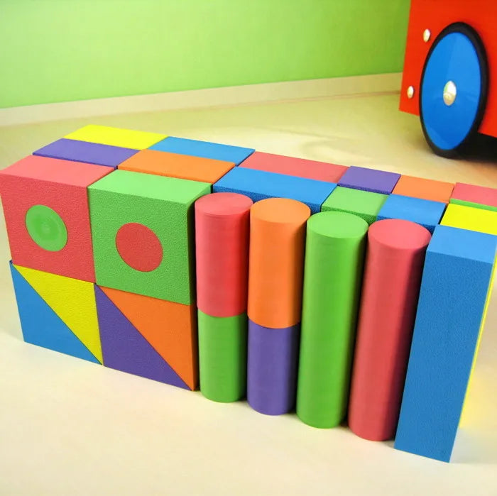 50 Pcs/Set High Quality EVA Safe Children Building Block Soft Foam Brick Construction Toy Kids Baby Intelligence Educational Toy