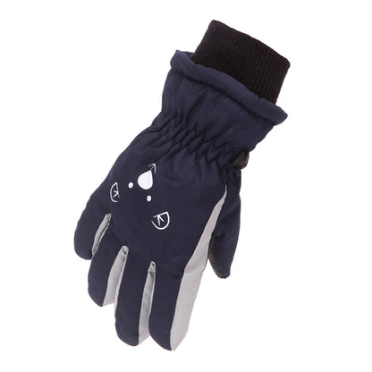 3-7Y Winter Kids Warm Snowboarding Ski Gloves Boy Girl Kids Snow Mittens Waterproof Skiing Breathable Air Outdoor Warm Gloves