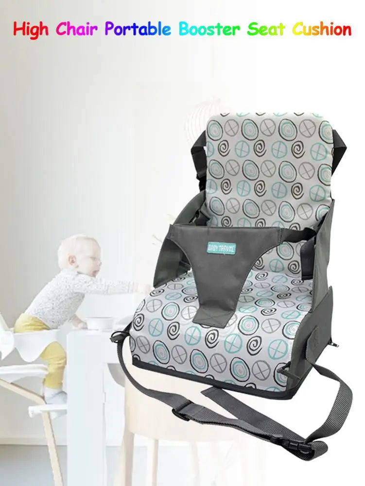 High Quality Fashion Baby Portable Booster Dinner Chair Oxford Water Proof Fabric Baby Chair Seat Safety Belt Feeding High Chair