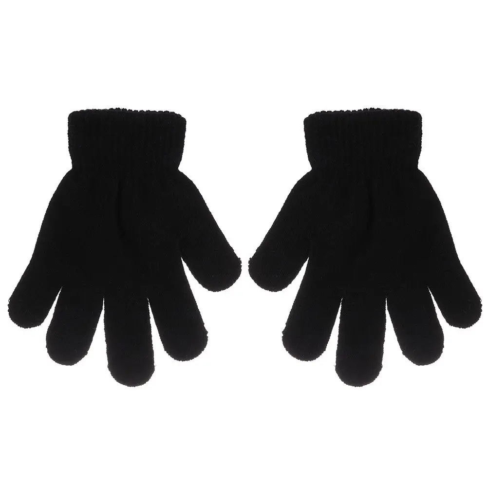 1 Pair Glove Children Magic Glove Girl Boy Kid Stretchy Knitted Winter Warm Full Finger Gloves Children's Figure Skating Gloves