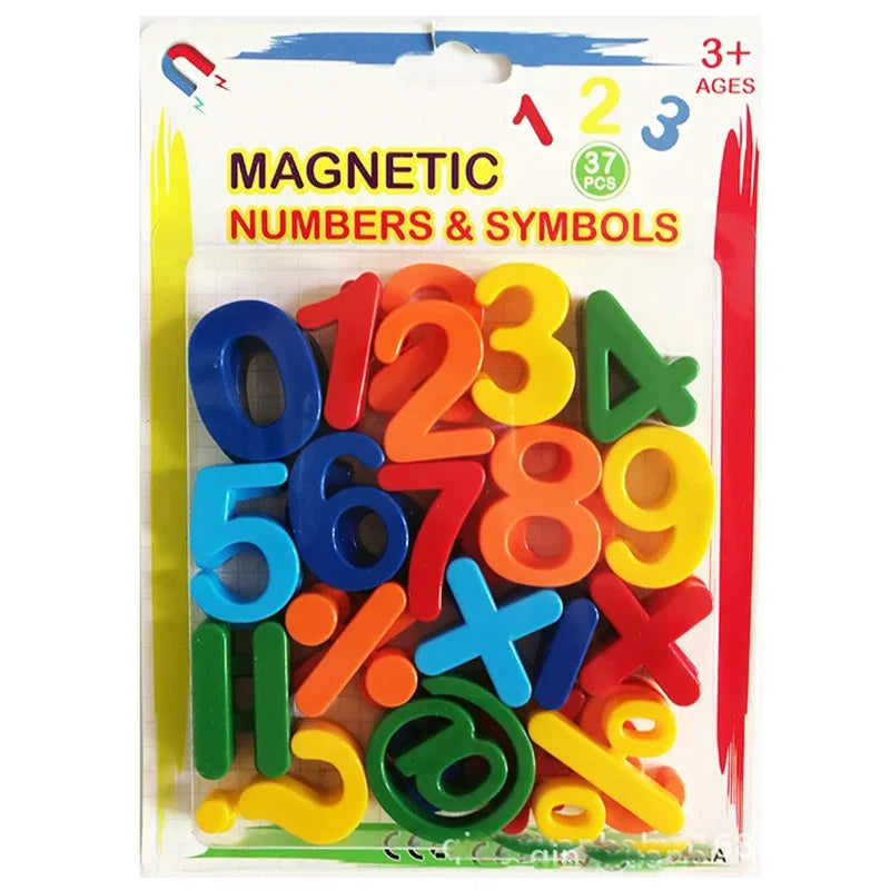 26pcs Magnetic Learning Alphabet Letters Plastic Refrigerator Stickers Toddlers Kids Learning Spelling Counting Educational Toys