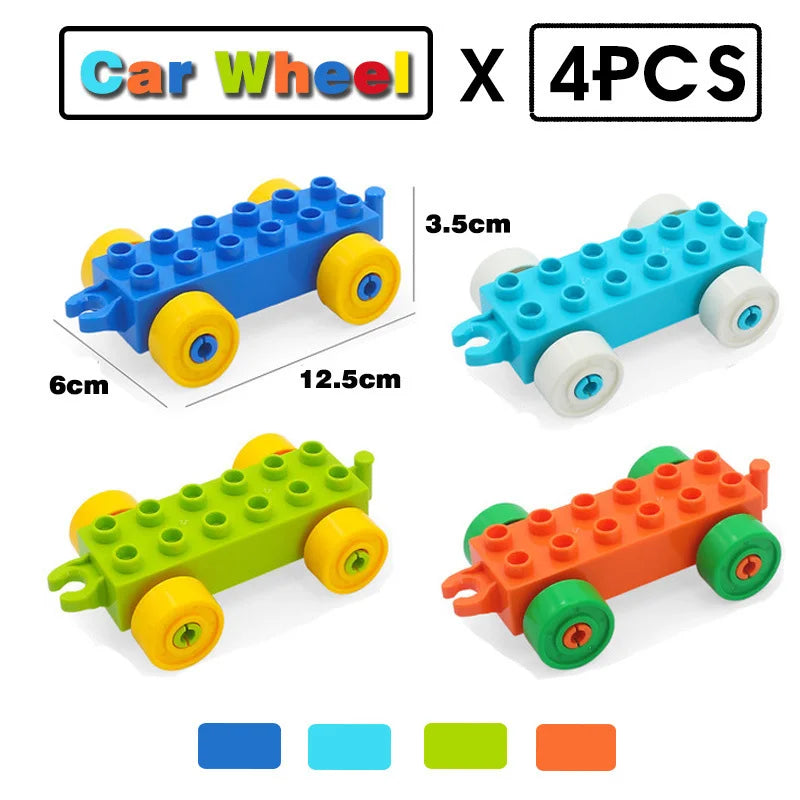 Big Size Building Blocks Baby Early Learning DIY Construction Toddler Assembled Toys For Children Compatible Bricks Kids Gift