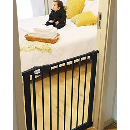 UBRAVOO Baby Gate for Doors and Stairs, Height 100 cm, Safety Pet Gate,  Automatic Closure, Triple Locking, JLB-MD01