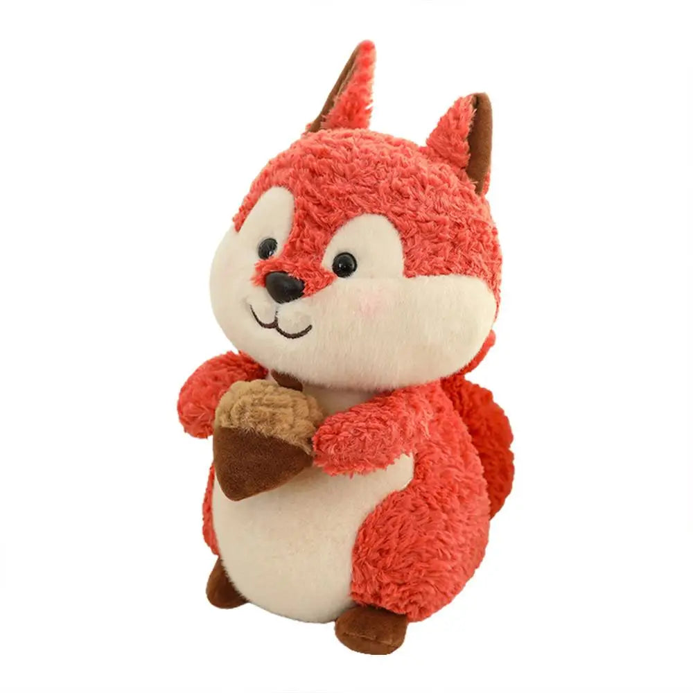 Squirrel Stuffed Animal Stuffed Animal Toy Doll Plushie Cute Wildlife Room Decor Huggable Furry Squirrel Toy For Toddler Boys