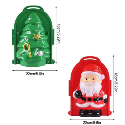 Christmas Snow Mold Cute Santa And Christmas Tree Snow Toys Sand Clay Molds Set Winter Outdoor Snowball Clips For Kids Toddlers