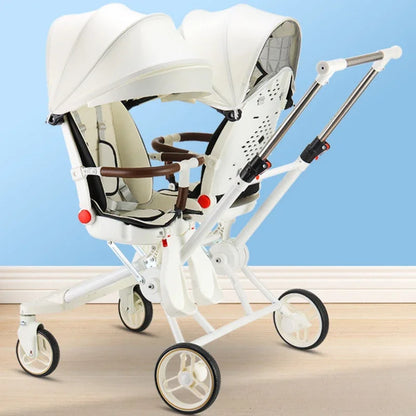 Twins baby stroller trolley baby carriage lightweight foldable double baby strollers kids stroller