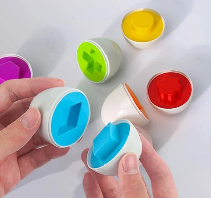 Montessori Toys 2 Years Smart Eggs Letter Number Puzzle Toys Kids Recognize Color Shape Matching Puzzle Toddler Educational Toys