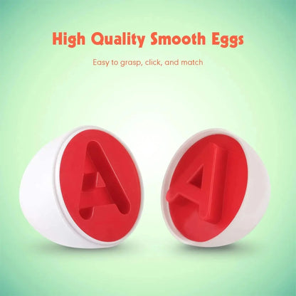 Montessori Toys 2 Years Smart Eggs Letter Number Puzzle Toys Kids Recognize Color Shape Matching Puzzle Toddler Educational Toys