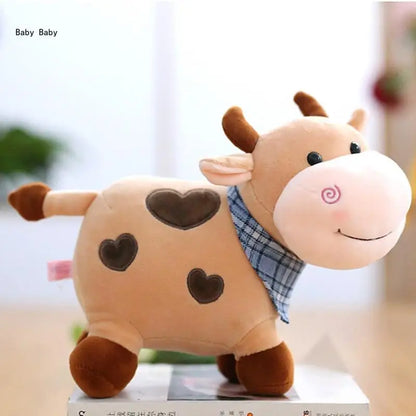 Plushie Cow Cuddle Toy Non-Deform PP Cotton for Doll Living Room Toddler Present Q81A