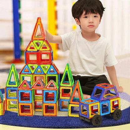 Big Size Magnetic Building Blocks DIY Magnets Toys For Kids Designer Construction Set Xmas Gifts For Children Toys