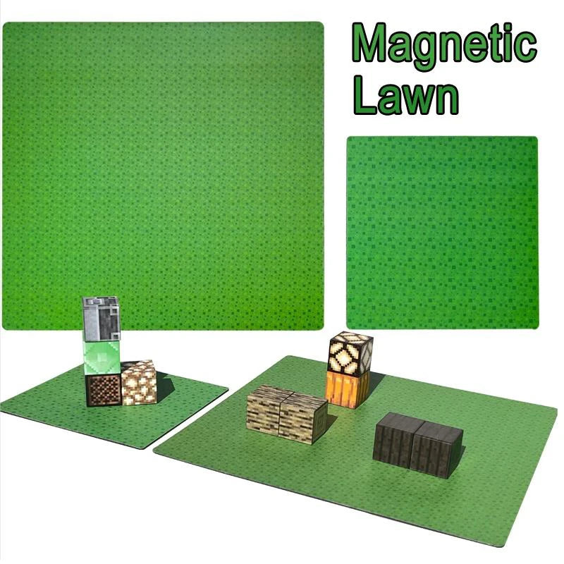 Soft Magnetic Bottom Lawn My World Building Block Creative Toys For Children Best Christmas Brithday Gift Present Kit Bricks