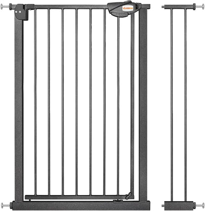 UBRAVOO Baby Gate for Doors and Stairs, Height 100 cm, Safety Pet Gate,  Automatic Closure, Triple Locking, JLB-MD01