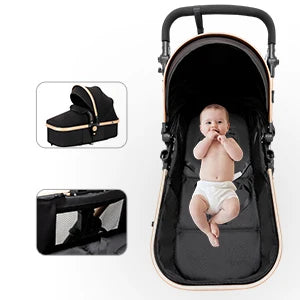 Baby Stroller 3 in 1 Stroller Baby lightweight Stroller pram Baby travel Stroller Car for Newborn Baby Trolley Folding Strollers