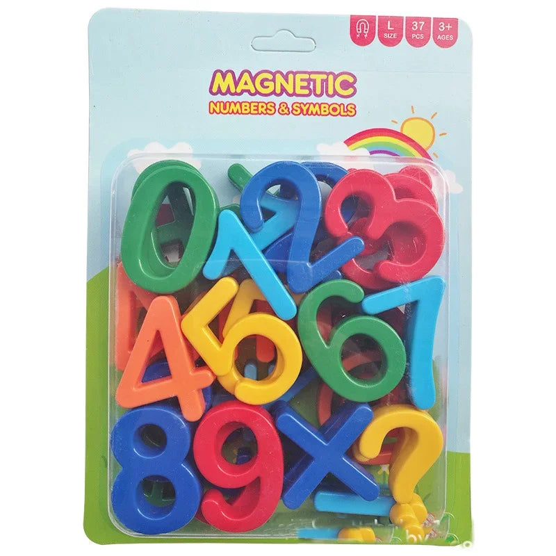 26pcs Magnetic Learning Alphabet Letters Plastic Refrigerator Stickers Toddlers Kids Learning Spelling Counting Educational Toys