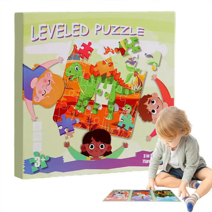 Kids Puzzles Magnetic Animal Puzzles Sets Educational Cartoon Puzzle Foldable Jigsaw Puzzle For Early Education For Toddler