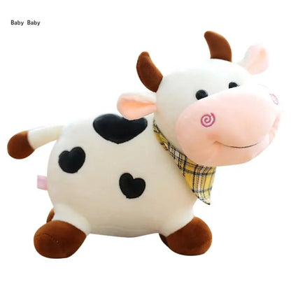 Plushie Cow Cuddle Toy Non-Deform PP Cotton for Doll Living Room Toddler Present Q81A