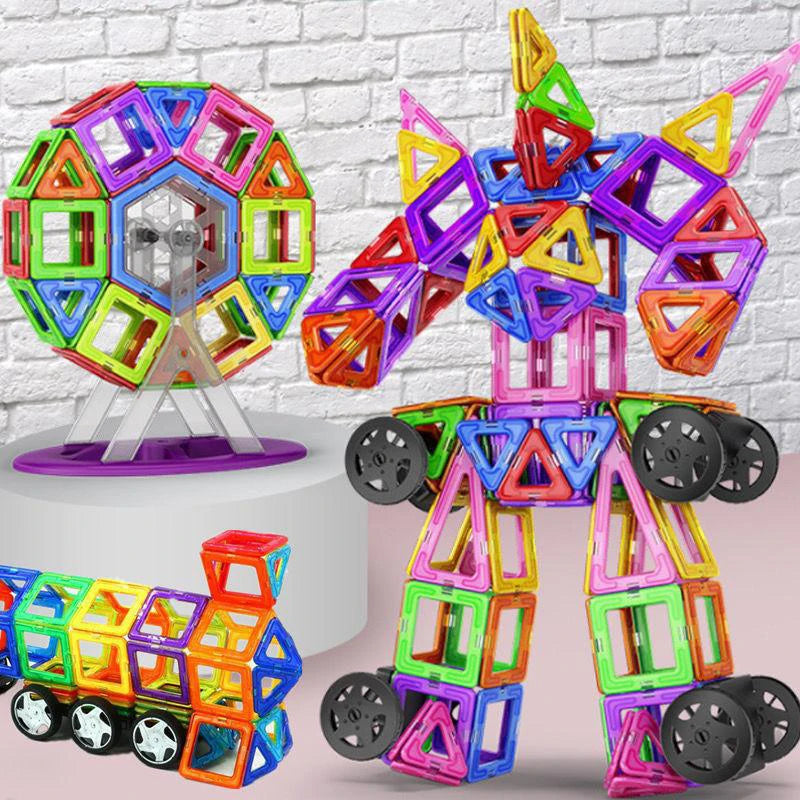 Big Size Magnetic Building Blocks DIY Magnets Toys For Kids Designer Construction Set Xmas Gifts For Children Toys