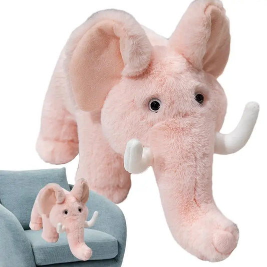 Elephant Plushie Cartoon Elephant Doll Plush Soft Toy 13.8inch Cute Cartoon Soft Stuffed Animal Toy For Kids Babies Toddler