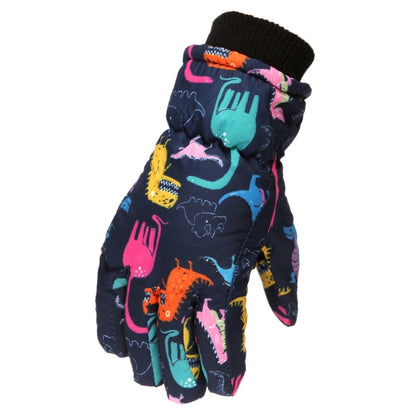 2024 New Winter Warm Children Ski Gloves Baby Sports Glove Long-sleeved Mitten Thicken Warm Windproof Waterproof Snow Snowboard