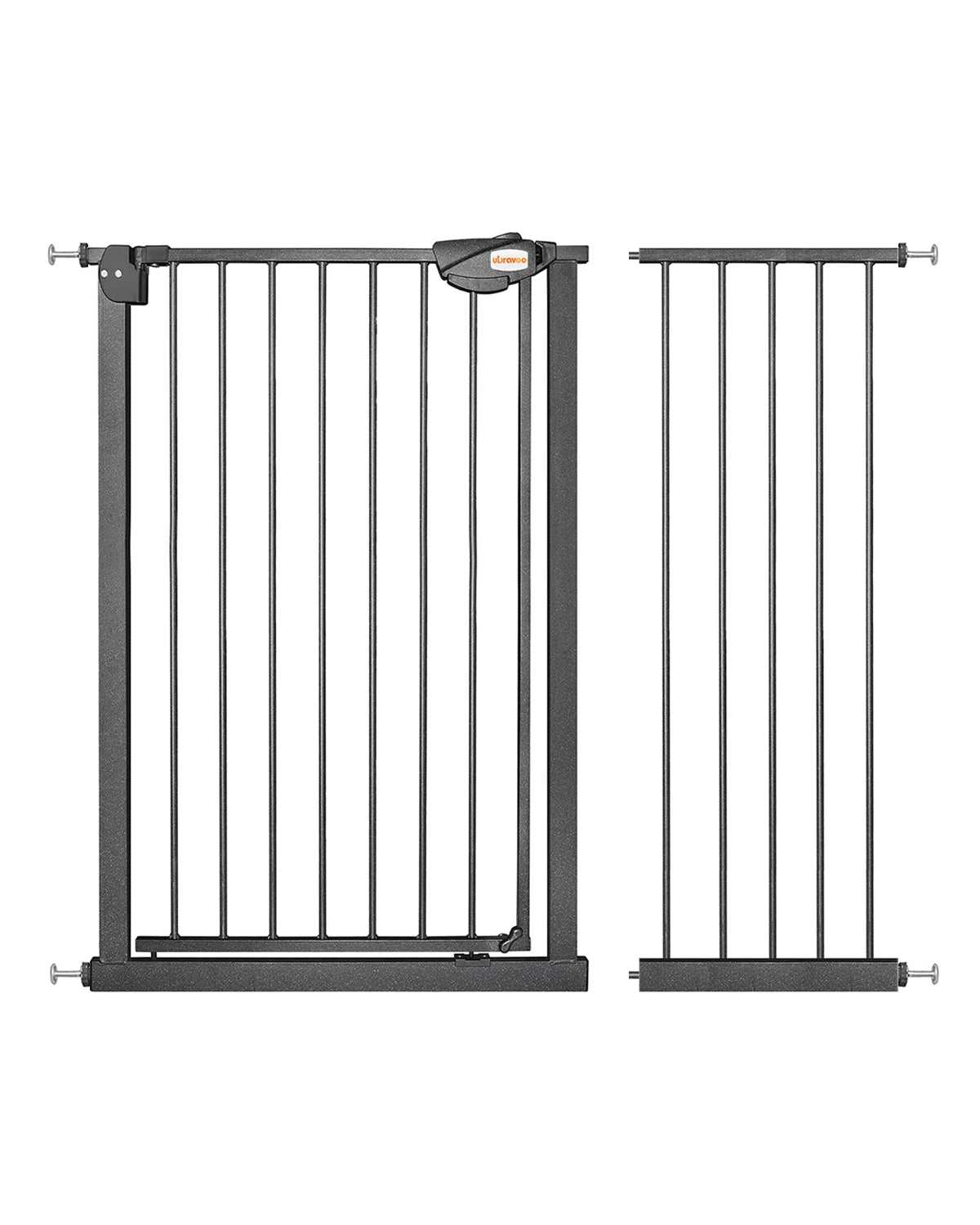 UBRAVOO Baby Gate for Doors and Stairs, Height 100 cm, Safety Pet Gate,  Automatic Closure, Triple Locking, JLB-MD01