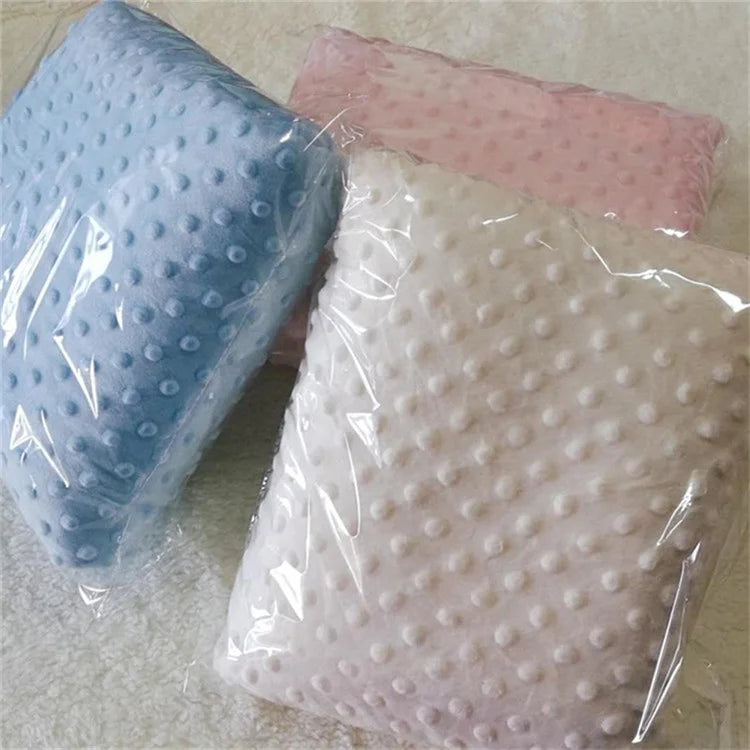 Winter Thick Thermal 3d Minky Dot Kids Blanket Super Soft Sherpa Fluffy Toddler Baby Blanket Quilt Swaddle Office Seat Blanket