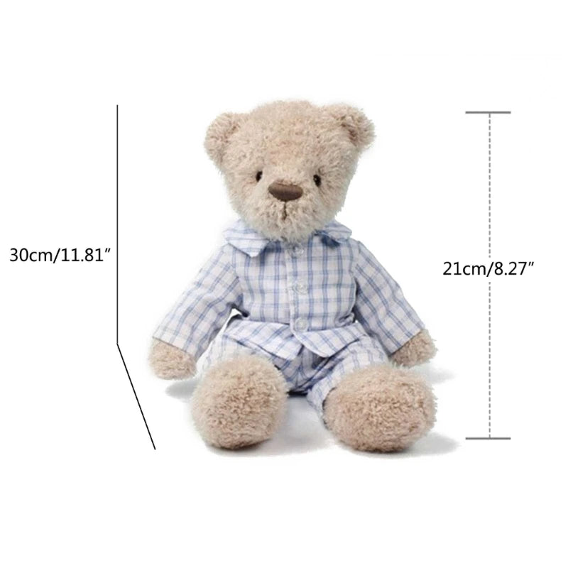 Y1UB Sleeping Toddler Bear Plush Toy Pleasing Toy Stuffed Bear Plush Toy Sleep Toy Stuffed Comfort Sitting Plushies