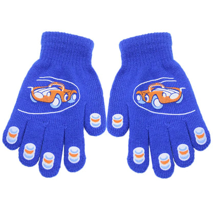 7-13 Years Fashion Knitted Children Boys Girls Winter Magic Gloves Kids Keep Warm Gloves Cartoon Mittens Wholesale