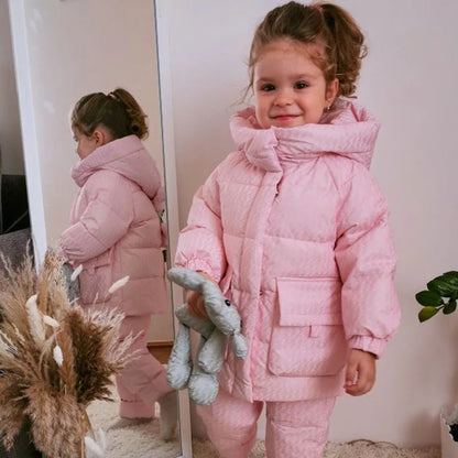 Winter Overalls Jumpsuit for Girls Boy Children Suits Jackets Kids Snowsuit Duck Down Parka Coat Toddler Baby Bear Toy Outerwear