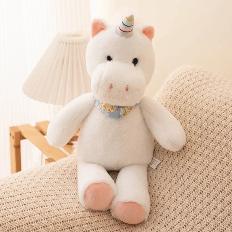 40cm Sweet Donkey Unicorn Dinosaur Deer Cat Deer Doll Plush Toy Stuffed Soft Toddlers Kids Appeasing Peluche Plushie Gift