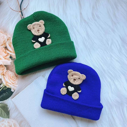 Winter Kids Hat Candy Knitted Bonnet Baby Beanie Kids Cap Elastic Children Girls Boys Hats