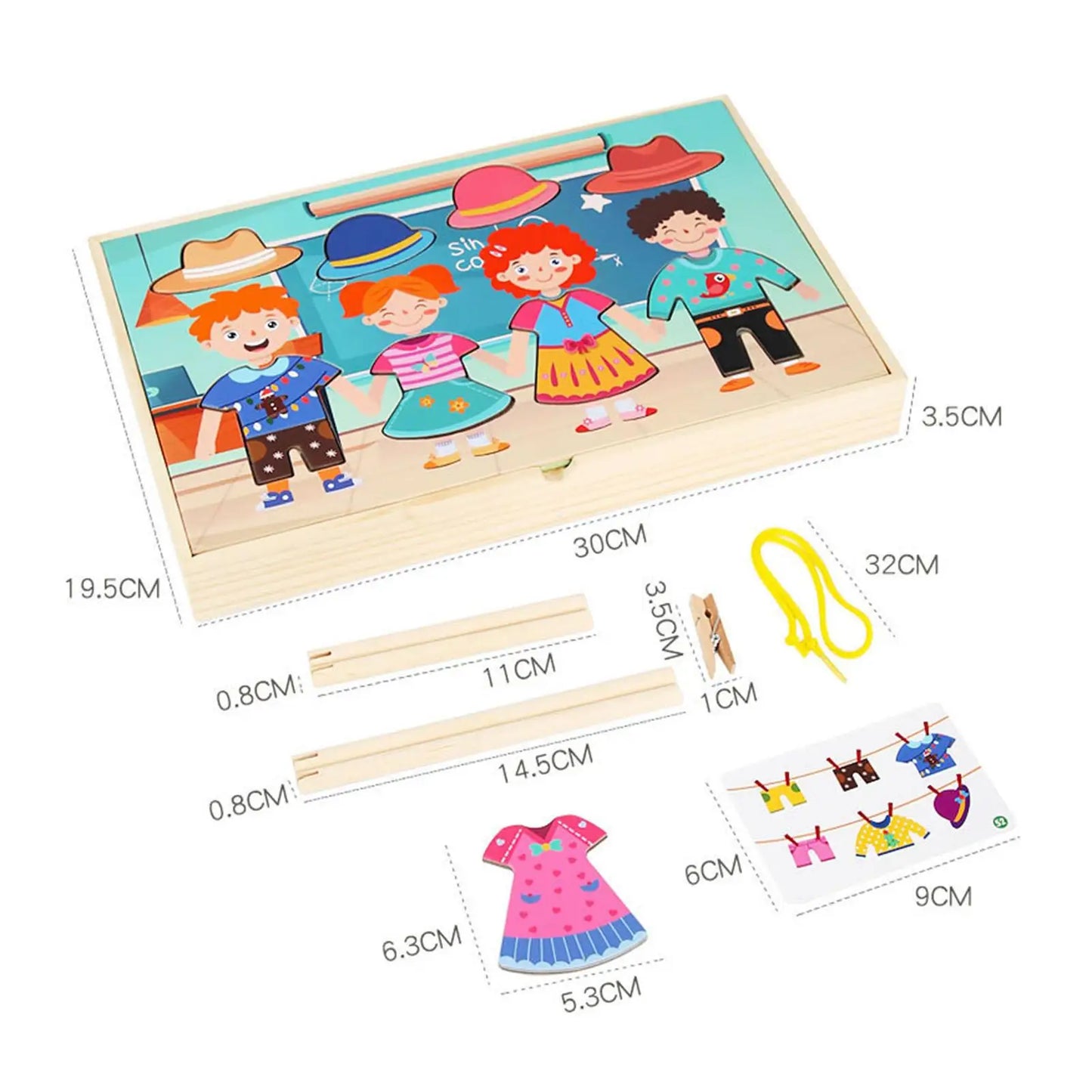 Dress up Puzzles Matching Sorting Toy for Children Toddlers Ages 2+