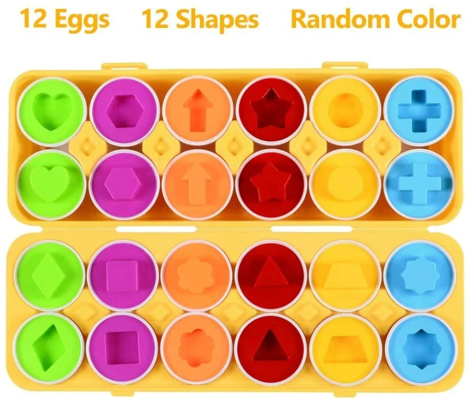 Montessori Toys 2 Years Smart Eggs Letter Number Puzzle Toys Kids Recognize Color Shape Matching Puzzle Toddler Educational Toys