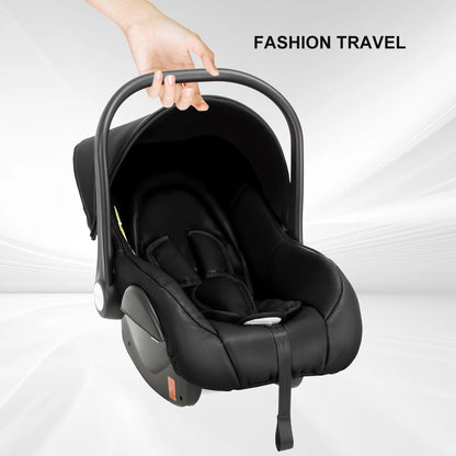 Baby stroller 3 in 1 stroller  Newborn Stroller Baby Carriage High Quality Senior  Baby Portable Rubber Wheel PU leather  Parm