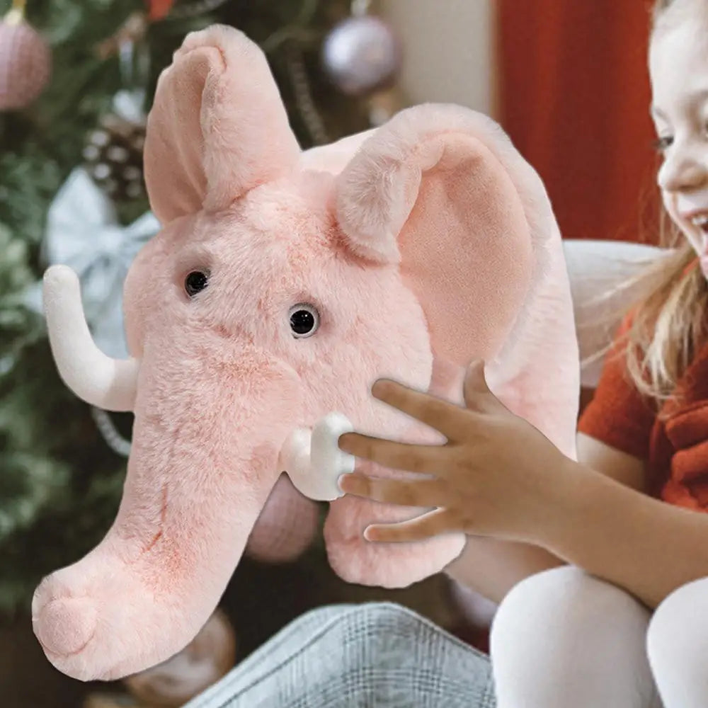 Elephant Plushie Cartoon Elephant Doll Plush Soft Toy 13.8inch Cute Cartoon Soft Stuffed Animal Toy For Kids Babies Toddler