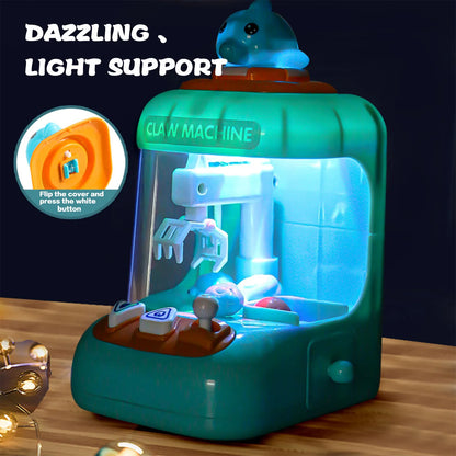 Cute Dolphins Claw Machine Toys Creative Capsule Grabbing Machine Interactive Toys for Children's Toddlers Preschool Activity