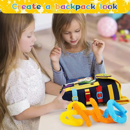 Interactive Children's Felt Backpack Learning Activities Fine Motor Skill Educational Learning Activity Toys