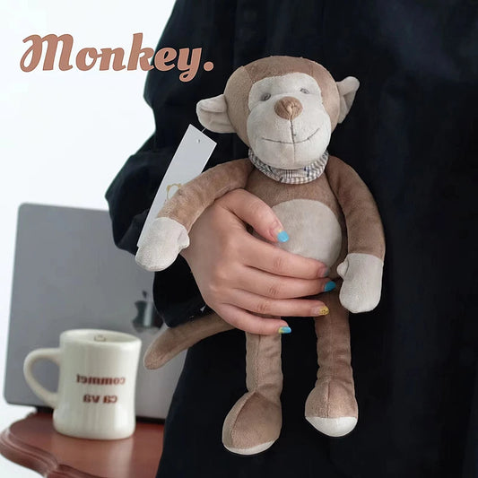 32cm Cute and Cuddly Monkey Plush Toys Soft Stuffed Animal Plushie Toy For Toddler Child Kids Babies Birthday Christmas Gifts