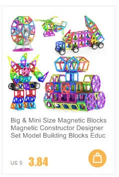 Standard Size Magnetic Building Blocks Magnetic Designer Construction Toys Model Building Magnet Blocks For Children Gifts