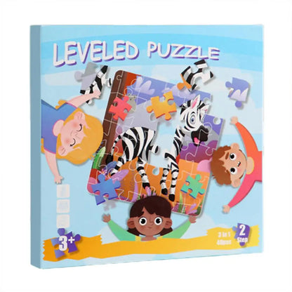 Kids Puzzles Magnetic Animal Puzzles Sets Educational Cartoon Puzzle Foldable Jigsaw Puzzle For Early Education For Toddler