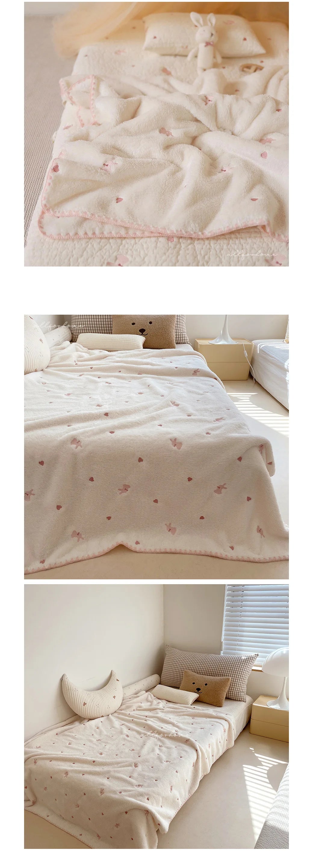 Winter Baby Blanket Ins Korean Coral Fleece Baby Blankets Newborn Embroidery New Born Swaddle Stroller Quilt Flannel Bedding