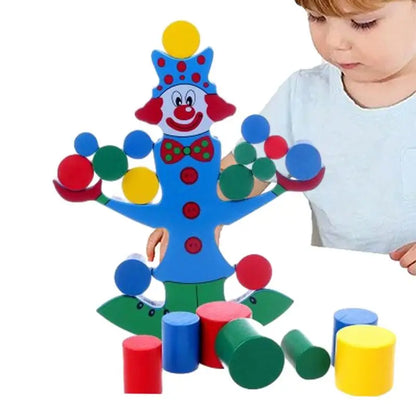 Wooden Stacking Blocks Toy Sensory Building Toys For Toddler Fun Child Puzzle Toy For Toddler Boys Girls Kids Adults For Home